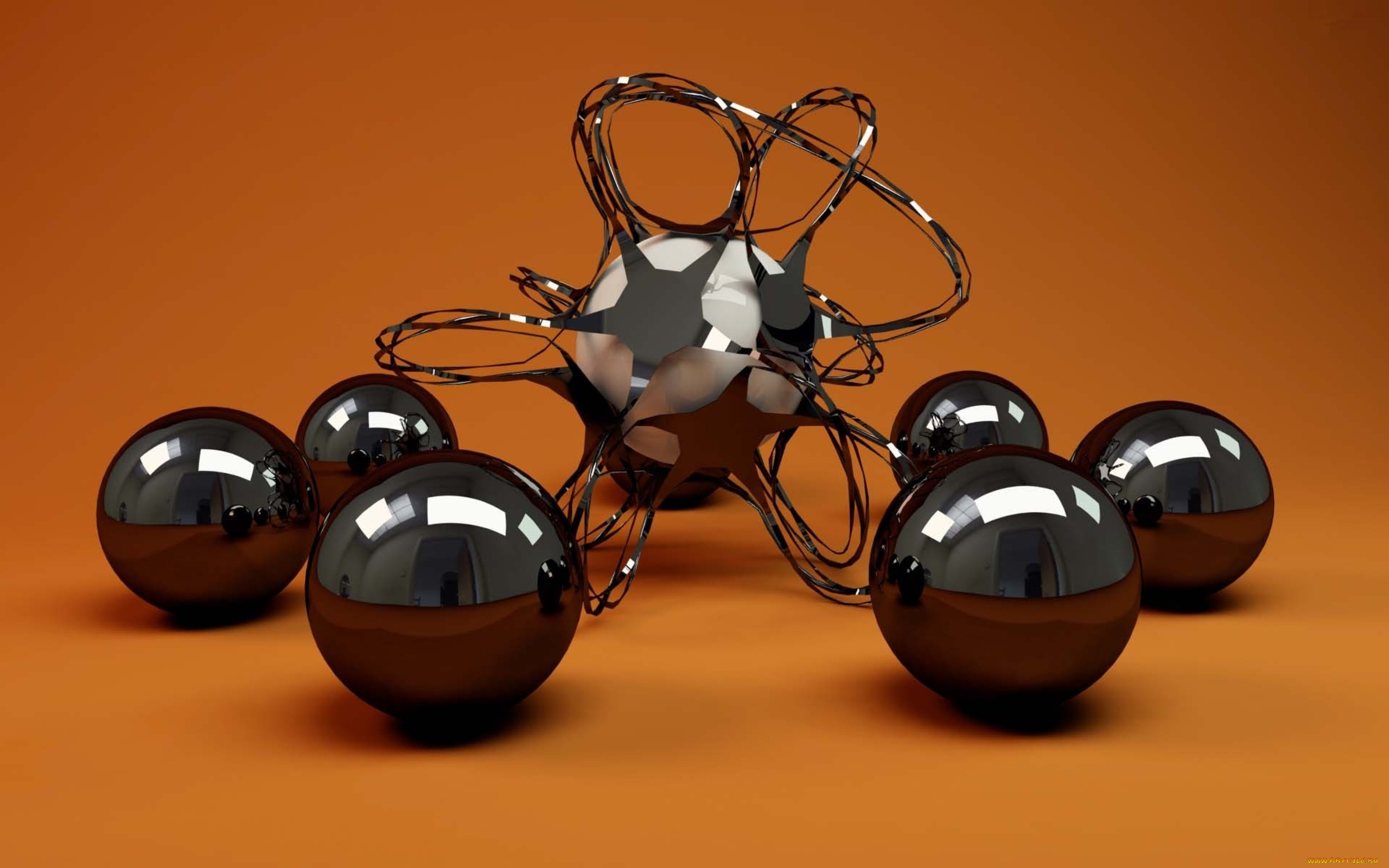 3 d balls. Металлический шар. 3д обои. 3d обои на рабочий стол. Красивые металлические шарики.